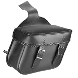 Auburn Leather 30-8203B-02 Panama II Chubby Premium Vinyl Space-Saver Throw-Over Saddlebag with Braid - Pair