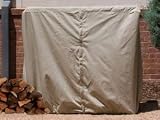 4 &acute; Log Rack Cover: 50 x 25 x 44 Khaki - B003Q3TF68