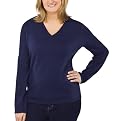 Merona&reg; Collection Merino Long Sleeve V-Neck Sweater - Blue
