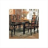 Longoria Oval Dining Table in Brown/Black