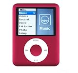 4GB RED MP3 MP4 FM Player *Newest Firmware *New Menu System *Game Support!