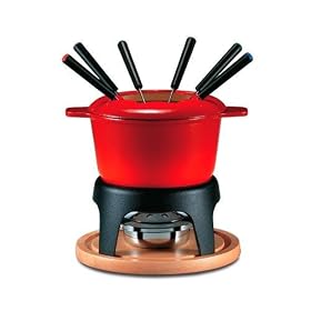 Swissmar F66615 Sierra 11-piece fondue set in red. by Swissmar