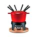 Swissmar F66615 Sierra 11-piece fondue set in red.