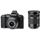OLYMPUS �f�W�^���}�C�N�����J���� OM-D E-M5 �_�u���Y�[���L�b�g �u���b�N 1605����f 144���h�b�g�d�q�r���[�t�@�C���_�[ 5���Ή���Ԃ�␳ �h�o �h�H OM-D E-M5 DZKIT BLK
