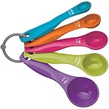 KitchenCraft Colourworks Five Piece Measuring Spoon Set CWMSPOONSET