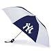 NY Yankees Navy/White Automatic Folding Umbrella