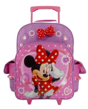 Christmas Saving - Walt Disney Minnie Mouse Large Rolling Backpack, Size approximately 16
