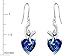 Star K Hanging Hook Earrings in Silver