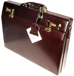 Mancini Leather Burgundy Attache Case 2,5