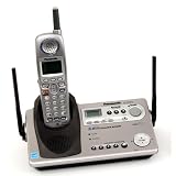 Panasonic Refurb KXTG5671S 5.8GHz Cordless Phone Digital Answering Device  Dual Key Pad Silver