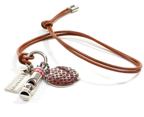 Click here to buy AUTHENTIC COACH WHISTLE BF NECKLACE 94073 Charming!.