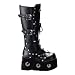 MENS SIZING Knee High Boots Lace Up Gothic Platform Boots Hardware Buckles