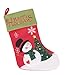 Clever Creations Happy Holidays Snowman Christmas Stocking for Kids, Teens, & Adults | Holiday Decor Theme | Perfect for Small Gifts, Stocking Stuffers, & Candy | Measures 16