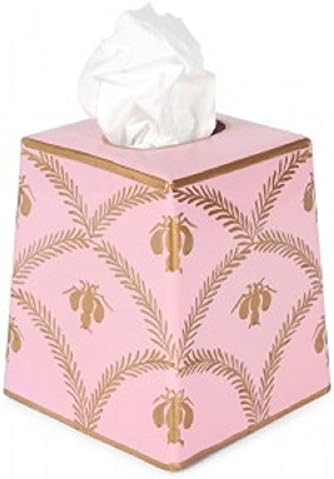 BEE PINK GOLD TISSUE BOX COVER GIFT BATH KITCHEN