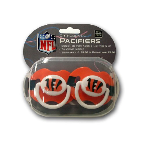 Baby Fanatic 2-pack Pacifiers - Cincinnati Bengals