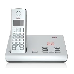 Verizon V100AM-1 DECT 6.0 Cordless Phone with Five Handset Capability (Silver) $24.99 