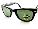 New RAY BAN RB 4105 Rayban Folding Wayfarer Black Sunglasses Size 50-22-140