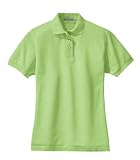 Port Authority Ladies Pique Knit Sport Shirt, L, Pistachio