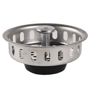 Stainless Steel Basket Strainer Replacement With Rubber Seal - Bathroom ...