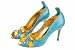 Peep Toe Gold auf T?rkis