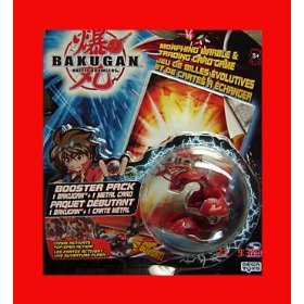 Bakugan Battle Brawlers Booster Pack - Red Pyrus CHROME Evolved Dragonoid