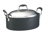 Anolon Advanced Hard Anodized Nonstick Rachael Ray 8-Quart Covered Oval Pasta Pot