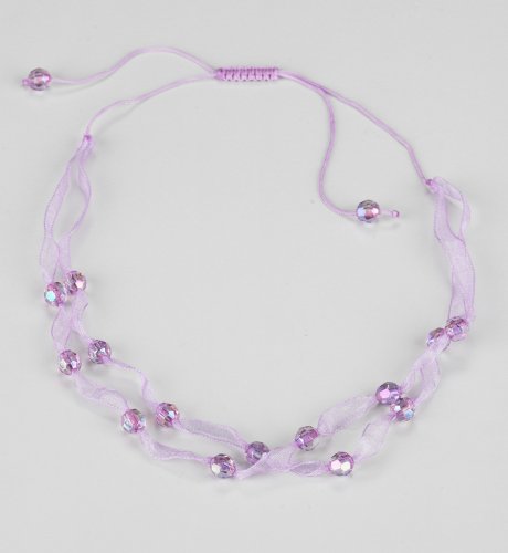 Beaded Ribbon Necklace