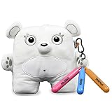 Inkoos Plush Polar Bear with Markers - White