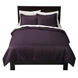 Home Damask Stripe Duvet Set - Purple (Full/ Queen)