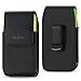 Samsung Galaxy Note 4 Belt Case – Vertical Leather Clip Holster Pouch Cover (Fits Galaxy Note 4 with Otterbox Case/Waterproof Case/Armor Hybrid Case On)
