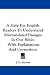 A Help for English Readers to Understand Mistranslated Passages in Our Bible: With Explanations and Corrections