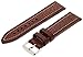 Hadley-Roma Men's 22mm Leather Watch Strap, Color:Brown (Model: MSM894RB-220)