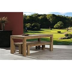 COLORADO-Set 1 Tisch + 2 B�nke aus massivemTeakholz Best M�bel
