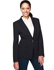 Notch Lapel 1 Button Blazer