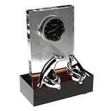 Bull and Bear Crystal Clock