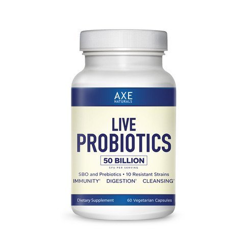 Dr. Axe- LIVE PROBIOTIC-Best For Boosted Immune System, Improved Digestion & Improved Skin- With 50 Billion CFU Per Serving, Bifidobacterium Bifidum, SBO Probiotics, Prebiotic Inulin- 60 Capsules Dr. Axe- LIVE PROBIOTIC-Best For Boosted Immune System, Improved Digestion & Improved Skin- With 50 Billion CFU Per Serving, Bifidobacterium Bifidum, SBO Probiotics, Prebiotic Inulin- 60 Capsules