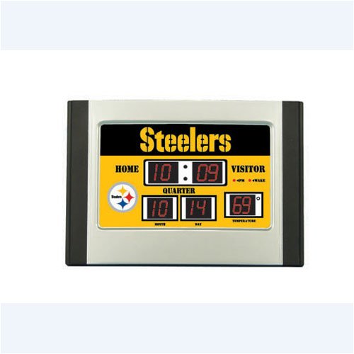 Pittsburgh Steelers NFL Scoreboard Desk Clock (6.5