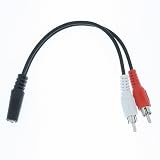 RiteAV – 3.5mm to RCA Stereo Male Cable – 6 inch