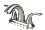 Brushed Nickel Bathroom Sink Faucet - ALL BRASS CONSTRUCTION