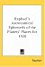 Raphael's Astronomical Ephemeris of the Planets' Places for 1920