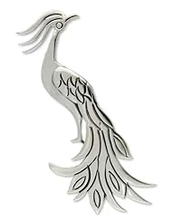Sterling silver brooch, Quetzal