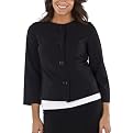 Mossimo&reg; Black: Jewel Neck Jacket - Ebony