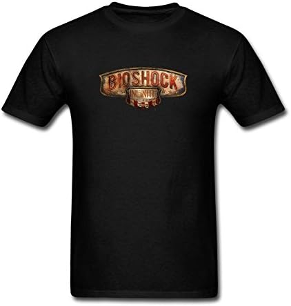 JGBAW Mens Retro Bioshock Infinite Logo T-shirt