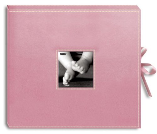 Alvin & Co. SBX12BP SCRAPBOOK BOX W/RIBBON BABYPNK 