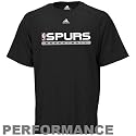 adidas San Antonio Spurs Black ClimaLITE Performance Top