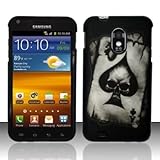For Sprint Samsung Epic 4g Touch D710 Accessory - Black Spade Skull Design  ....