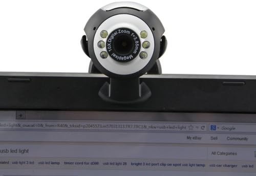 USB 30.0M 6 LED Webcam Camera Web Cam With Mic for Desktop PC Laptop