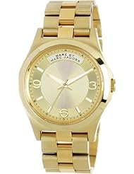 Marc by Marc Jacobs Baby Dave Quartz Gold Dial Womens Watch - MBM3231