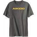 T-Shirt Mens Dark Silver " Aikido ATHLETIC MILLENIUM " Sports