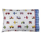 Olive Kids Trains, Planes, & Trucks Standard Pillow Case